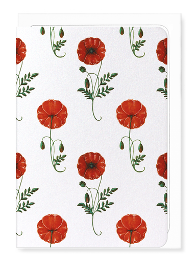 Ezen Designs - Red poppies (c.1520) - Greeting Card - Front
