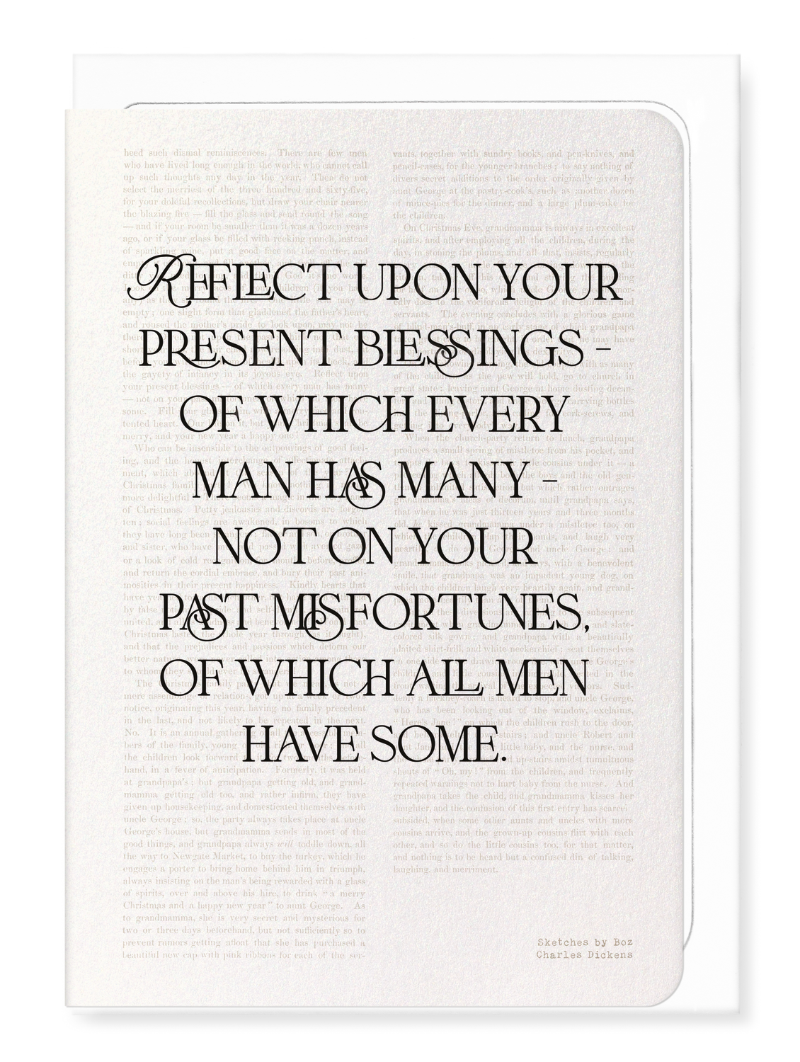 Ezen Designs - Reflect Upon Your Blessings (1836) - Greeting Card - Front