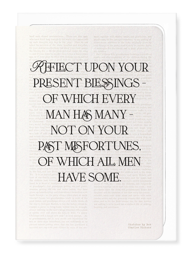 Ezen Designs - Reflect Upon Your Blessings (1836) - Greeting Card - Front