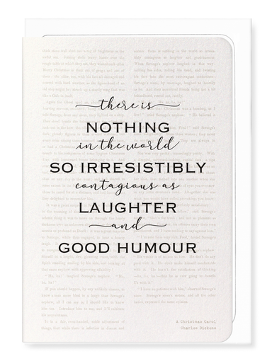 Ezen Designs - Laughter and Good Humour (1843) - Greeting Card - Front