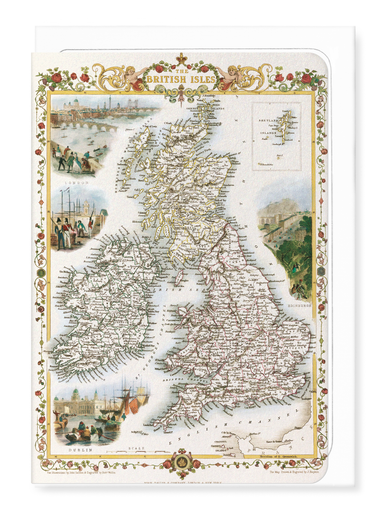 Ezen Designs - British Isles (1851) - Greeting Card - Front