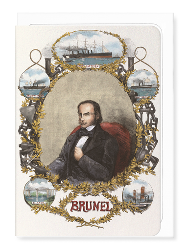 Ezen Designs - Portrait of Isambard Kingdom Brunel (1859) - Greeting Card - Front