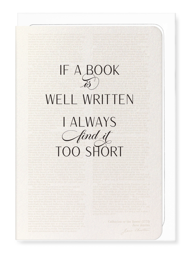 Ezen Designs - Well Written Book (1775) - Greeting Card - Front