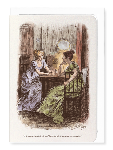 Ezen Designs - Night Spent in Conversation (1895) - Greeting Card - Front