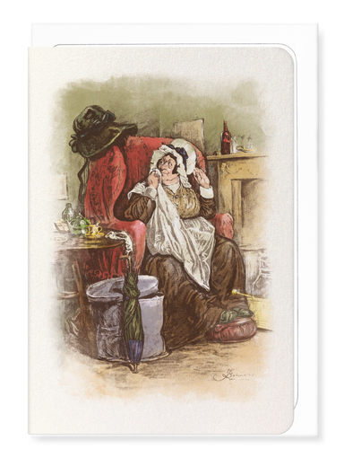 Ezen Designs - Mrs Sarah Gamp - Greeting Card - Front