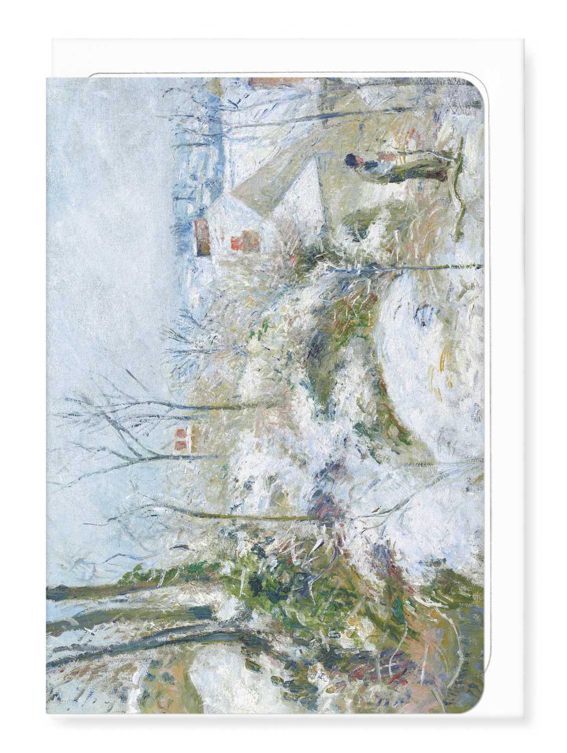 Ezen Designs - Rabbit Warren at Pontoise, Snow (1879) - Greeting Card - Front