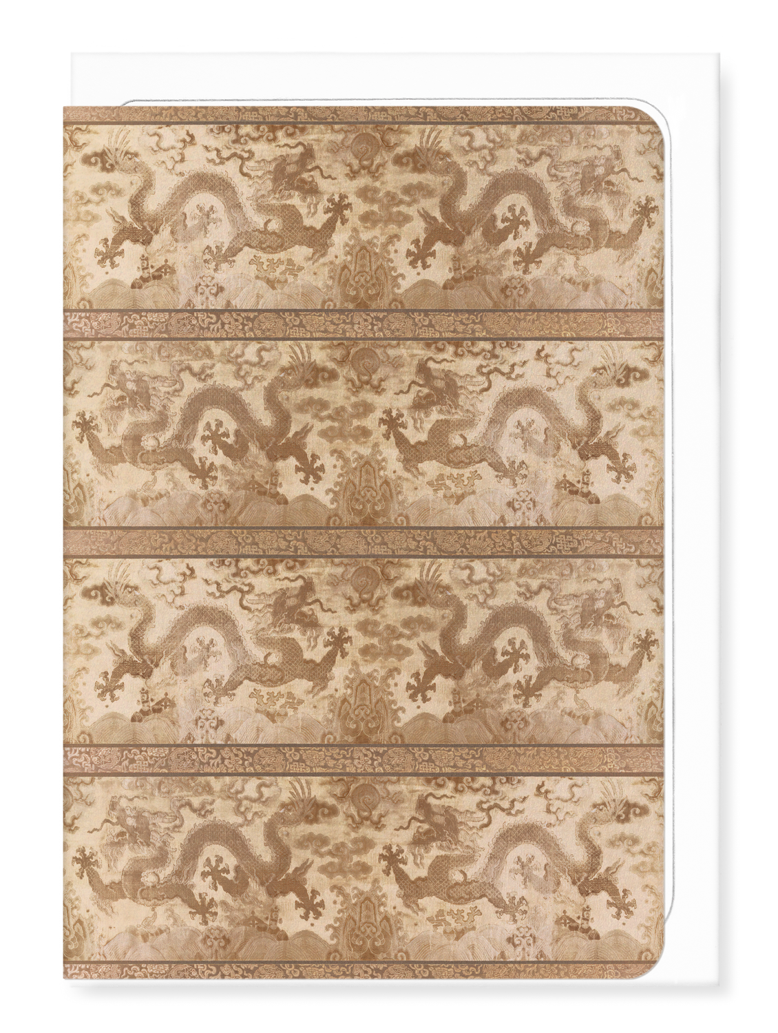 Ezen Designs - Band with Two Running Dragons (18th C) - Greeting Card - Front