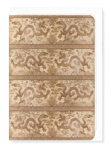 Ezen Designs - Band with Two Running Dragons (18th C) - Greeting Card - Front