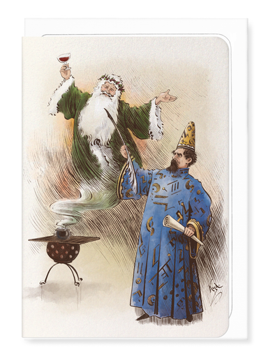 Ezen Designs - Dickens the Magician (1880) - Greeting Card - Front
