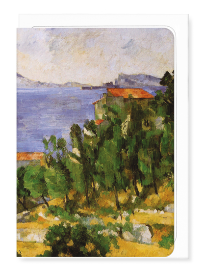 Ezen Designs - Bay of L'Estaque from the East (c.1882) - Greeting Card - Front
