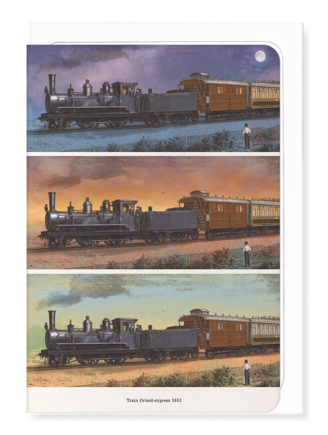 Ezen Designs - Le premier Orient-Express (1883) - Greeting Card - Front