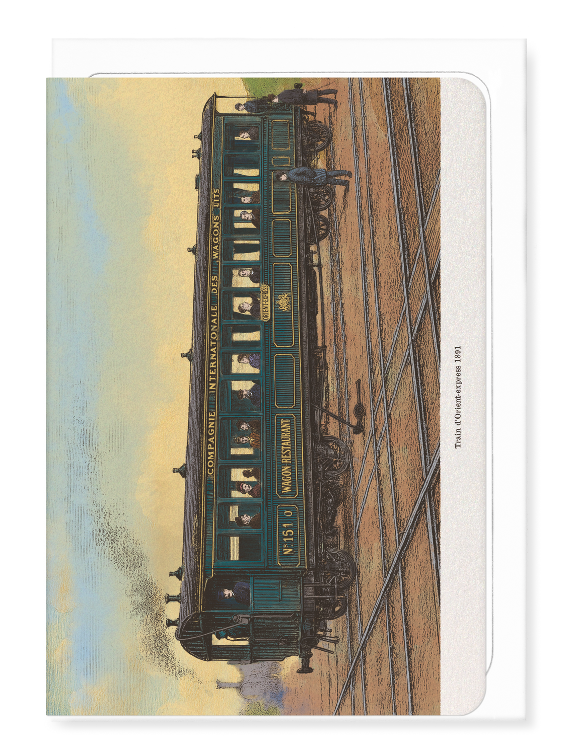 Ezen Designs - Train d’Orient-express (1891) - Greeting Card - Front