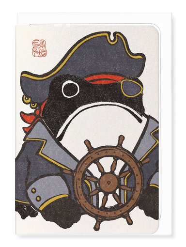 Ezen Designs - Grenouille Ezen Pirate - Greeting Card - Front