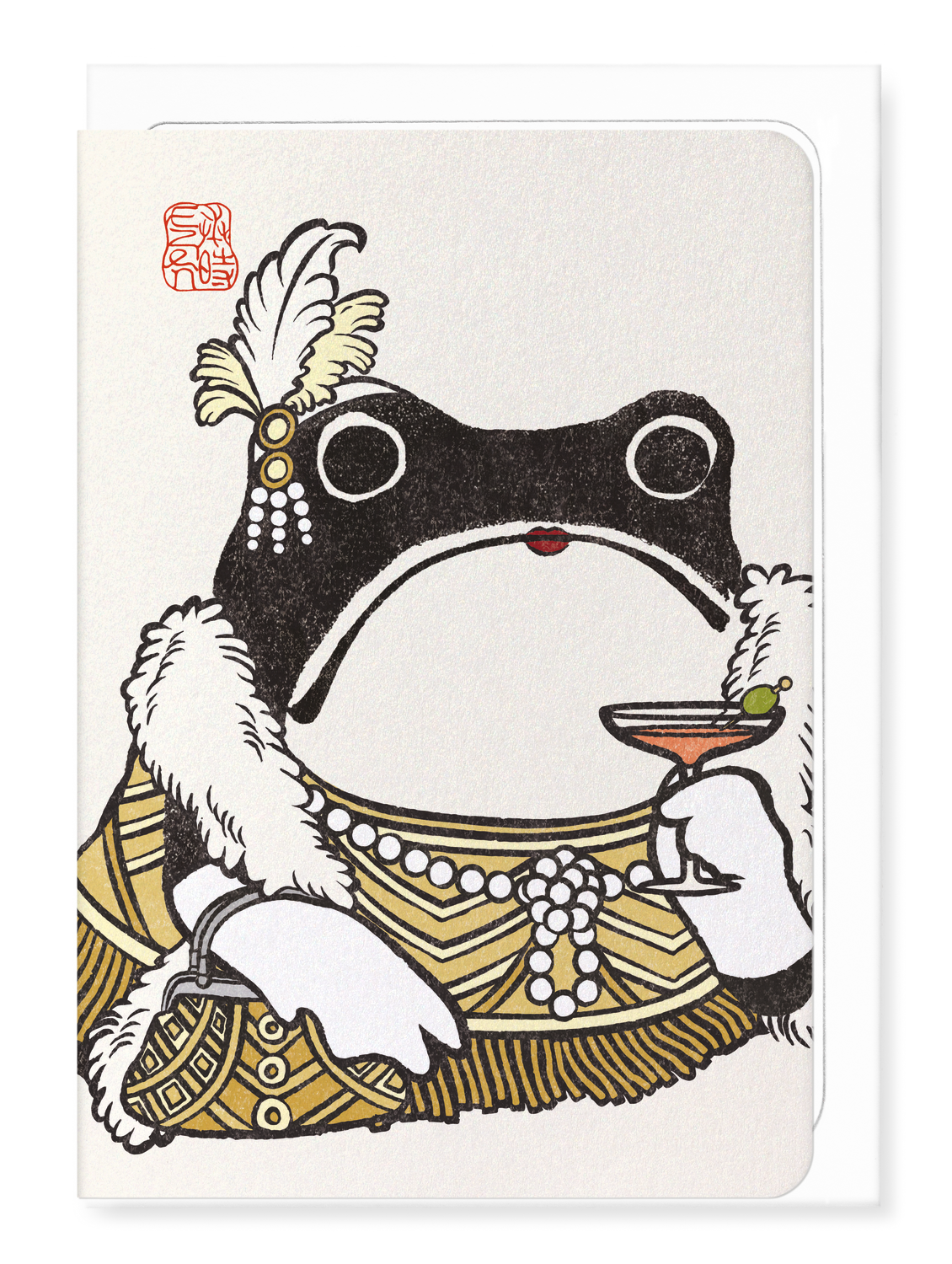 Ezen Designs - Grenouille Ezen Lady Gatsby - Greeting Card - Front