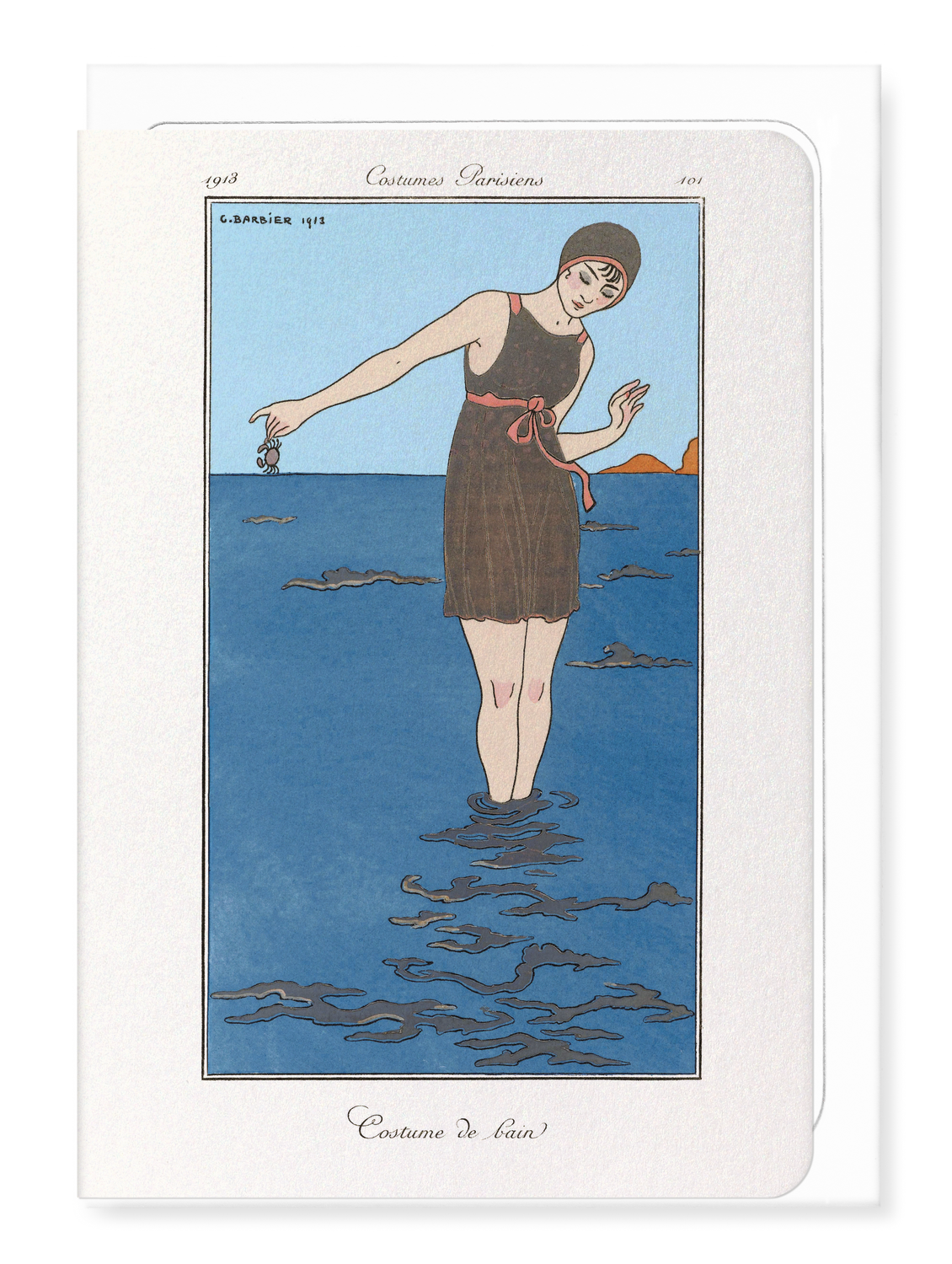 Ezen Designs - Costume de Bain (1913) - Greeting Card - Front