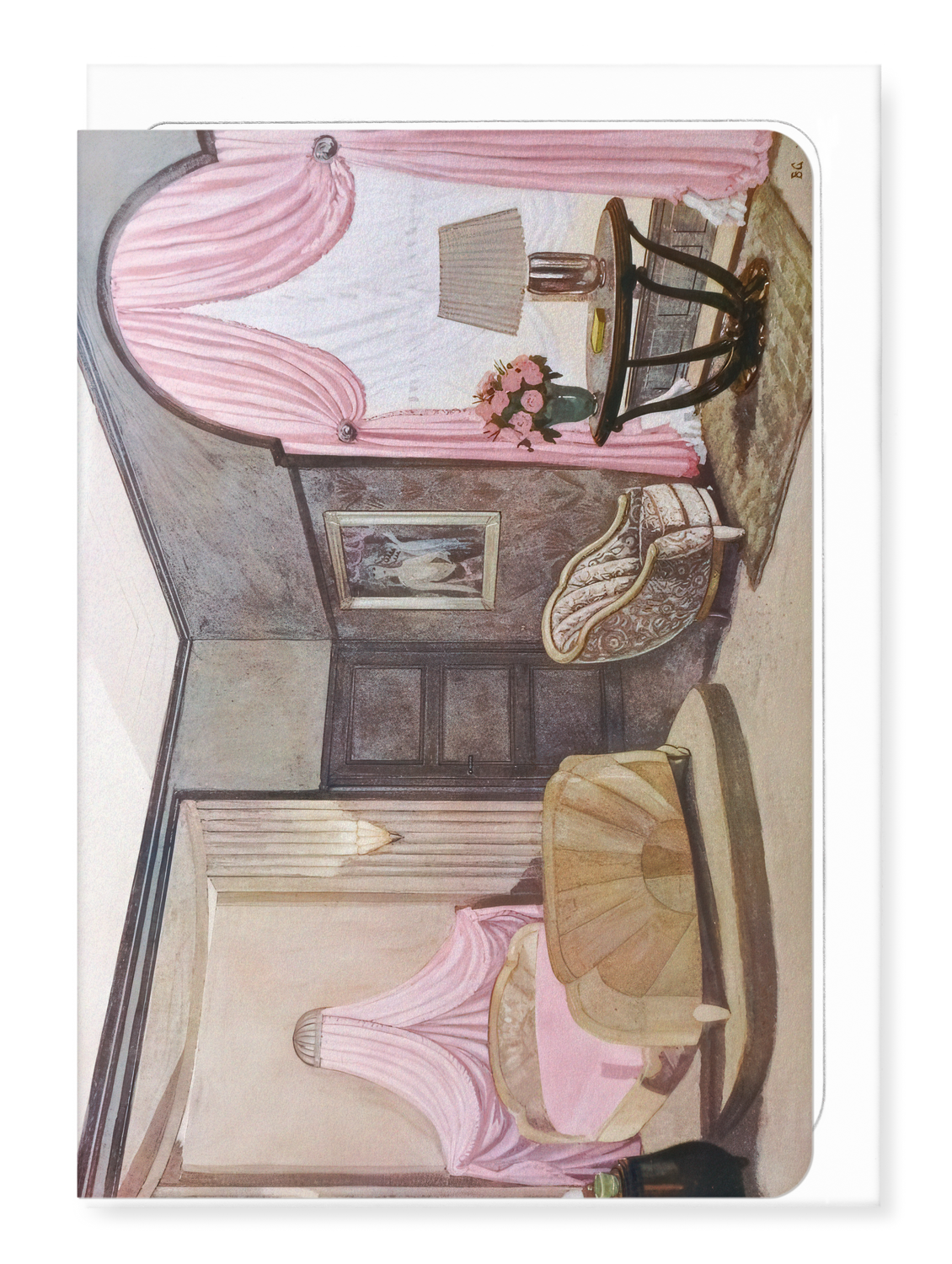 Ezen Designs - Projet de chambre à coucher par Groult (c.1920) - Greeting Card - Front