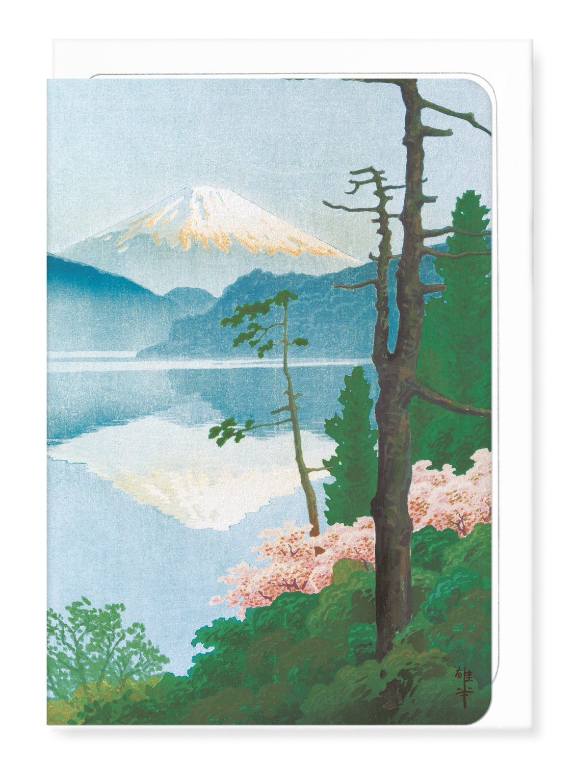 Ezen Designs - Mount Fuji from Taganoura (c. 1930) - Greeting Card - Front
