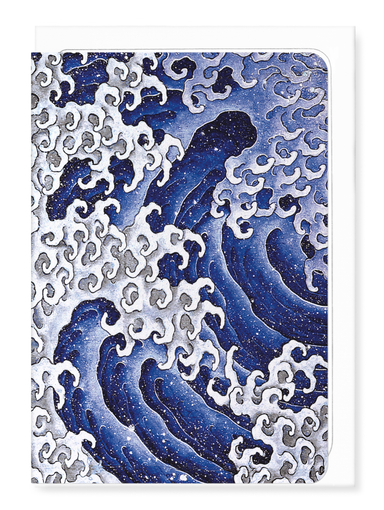 Ezen Designs - Masculine waves - Greeting Card - Front
