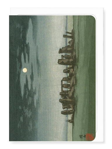 Ezen Designs - Stonehenge Moonlight (c.1915) - Greeting Card - Front