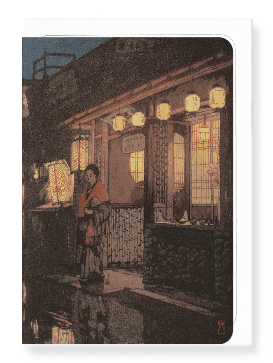 Ezen Designs - A little restaurant - Greeting Card - Front