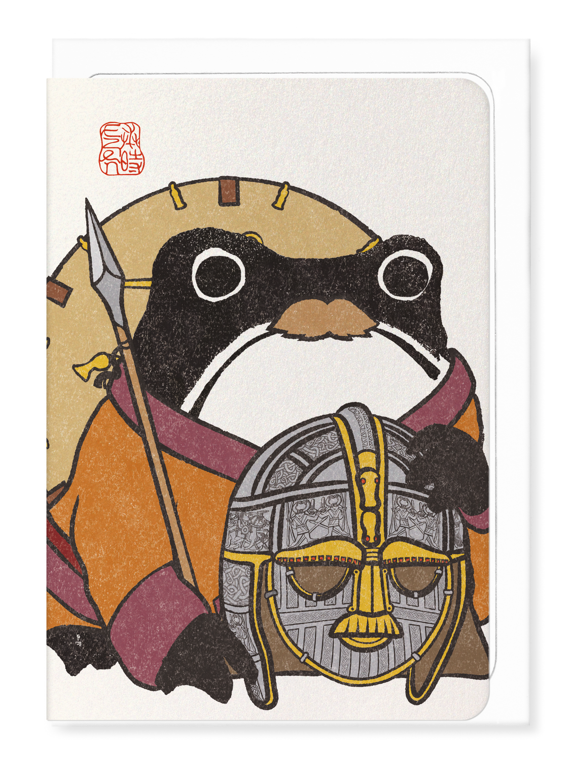 Ezen Designs - Sutton Hoo Ezen Frog - Greeting Card - Front