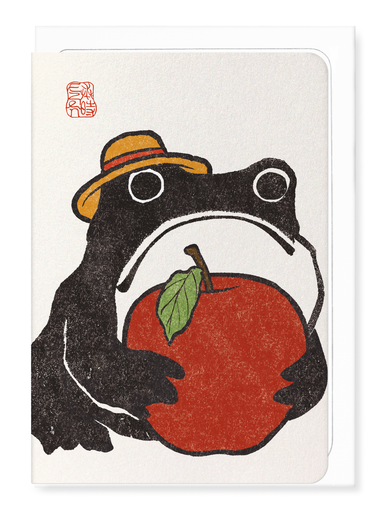Ezen Designs - Apple Farm Ezen Frog - Greeting Card - Front