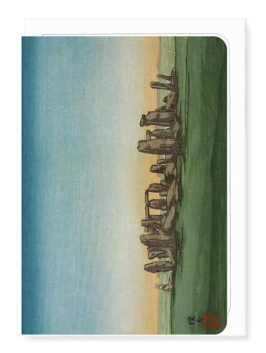 Ezen Designs - Stonehenge at dawn (c.1918) - Greeting Card - Front