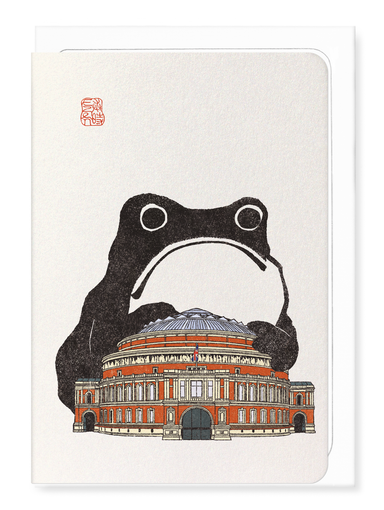 Ezen Designs - Royal albert hall ezen frog - Greeting Card - Front