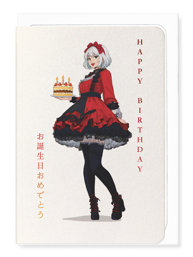 Ezen Designs - J-pop Birthday - Greeting Card - Front