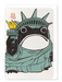 Ezen Designs - Statue of Liberty Ezen Frog - Greeting Card - Front