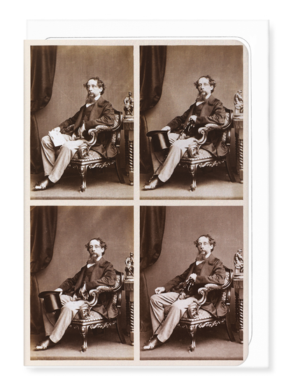 Ezen Designs - Photographs of Charles Dickens - Set A (1858) - Greeting Card - Front