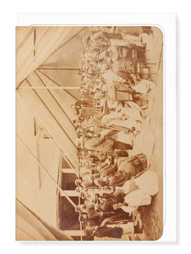 Ezen Designs - The Last Bid of Charles Dickens (1870) - Greeting Card - Front