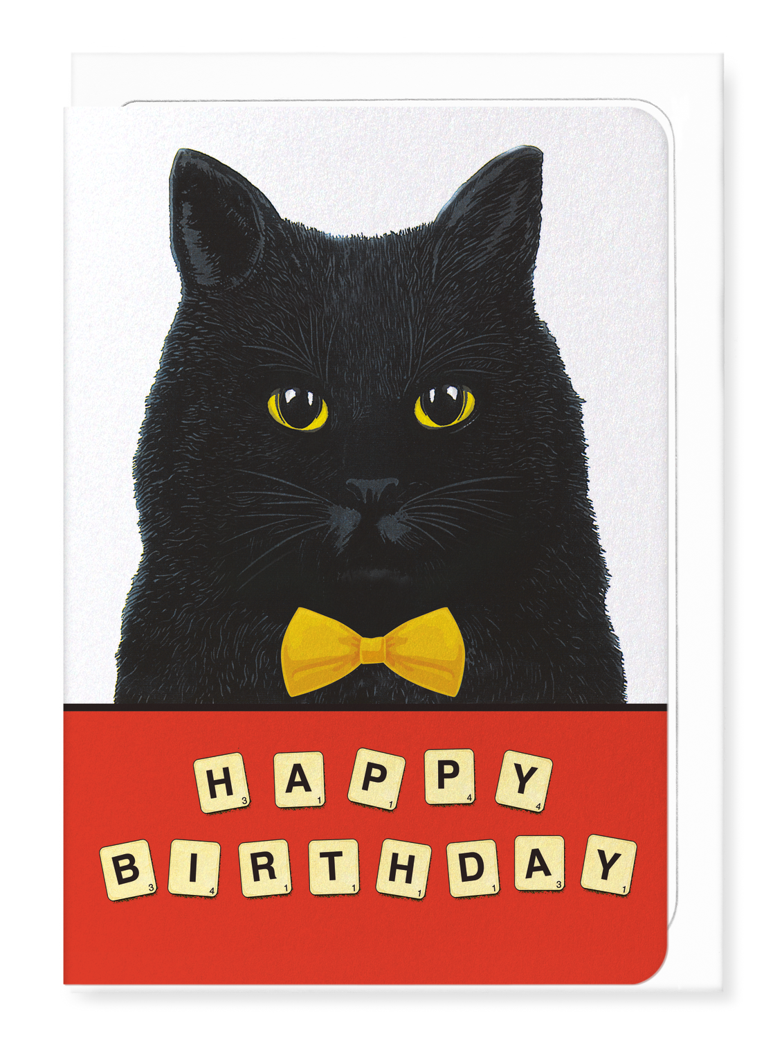 Ezen Designs - Birthday scrabble cat - Greeting Card - Front