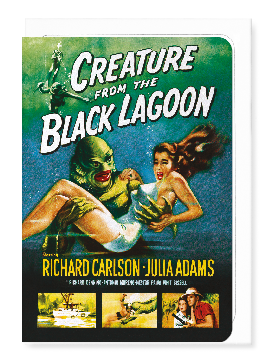 Ezen Designs - Creature from the black lagoon (1954) - Greeting Card - Front