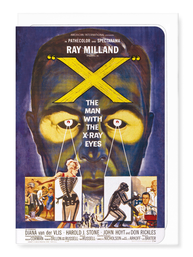 Ezen Designs - X, The man with the x-ray eyes (1963) - Greeting Card - Front
