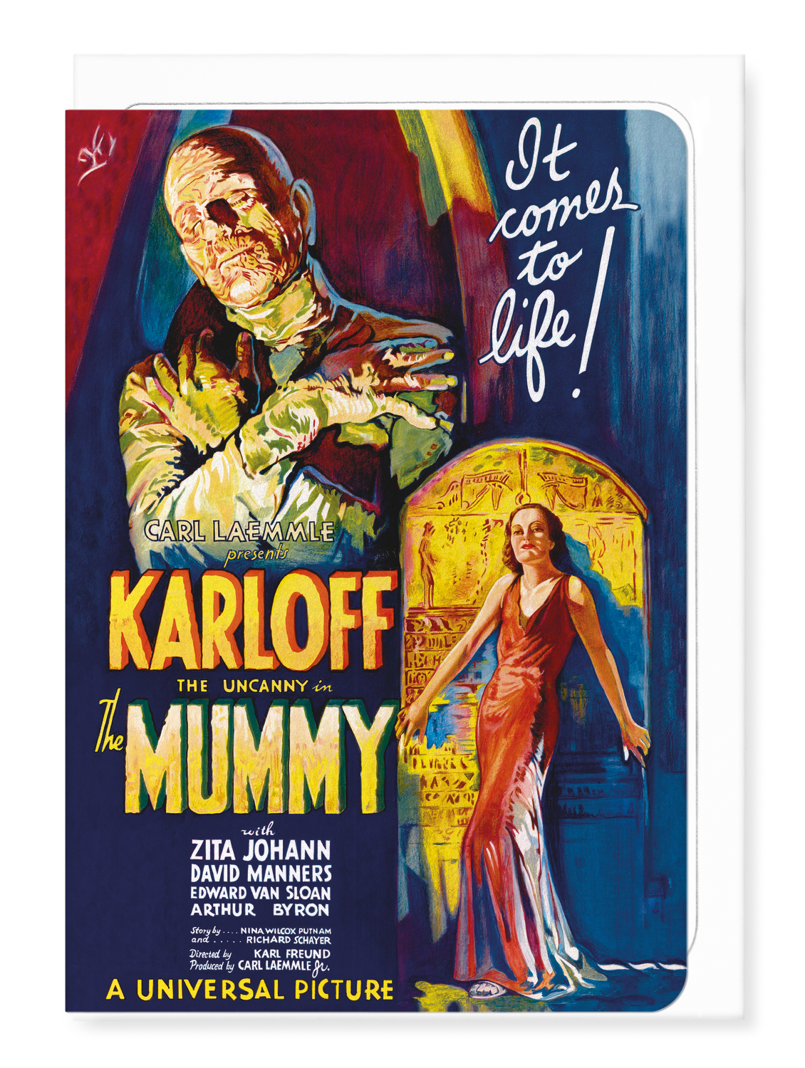 Ezen Designs - The mummy (1932) - Greeting Card - Front