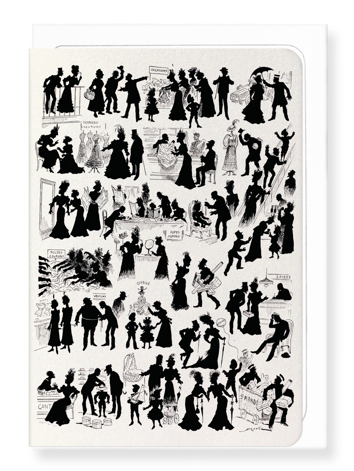 Ezen Designs - Lively Paris - Department Stores - Greeting Card - Front