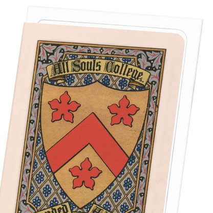 ALL SOULS COLLEGE CREST: Painting Greeting Card
