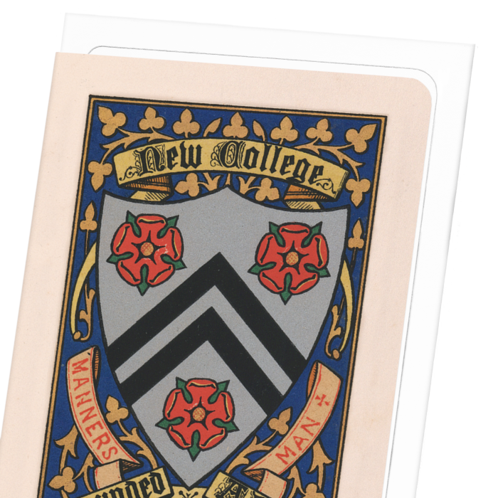 NEW COLLEGE CREST: Painting Greeting Card