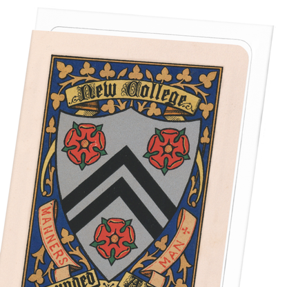 NEW COLLEGE CREST: Painting Greeting Card