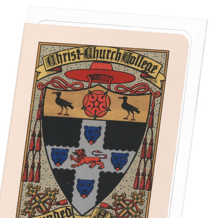 CHRIST CHURCH COLLEGE CREST: Painting Greeting Card