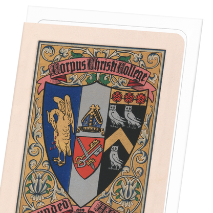 CORPUS CHRISTI COLLEGE CREST: Painting Greeting Card