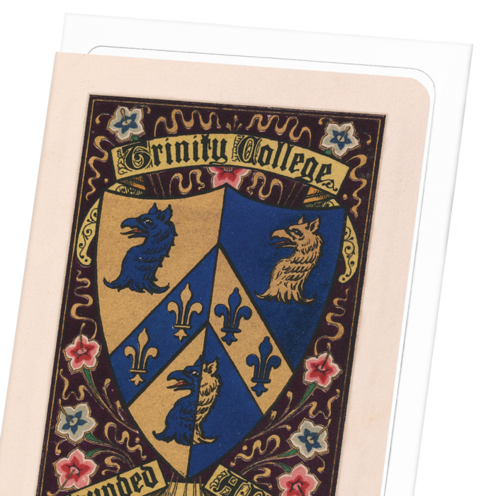TRINITY COLLEGE CREST: Painting Greeting Card