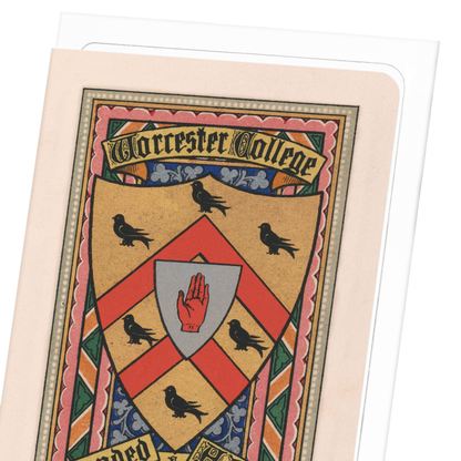 WORCESTER COLLEGE CREST: Painting Greeting Card