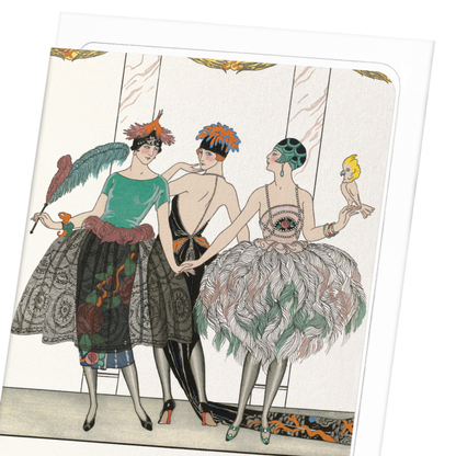 LES BELLES SAUVAGESSES DE 1920: Vintage Greeting Card