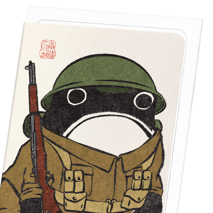 ARMY EZEN FROG: Ezen Frog Greeting Card
