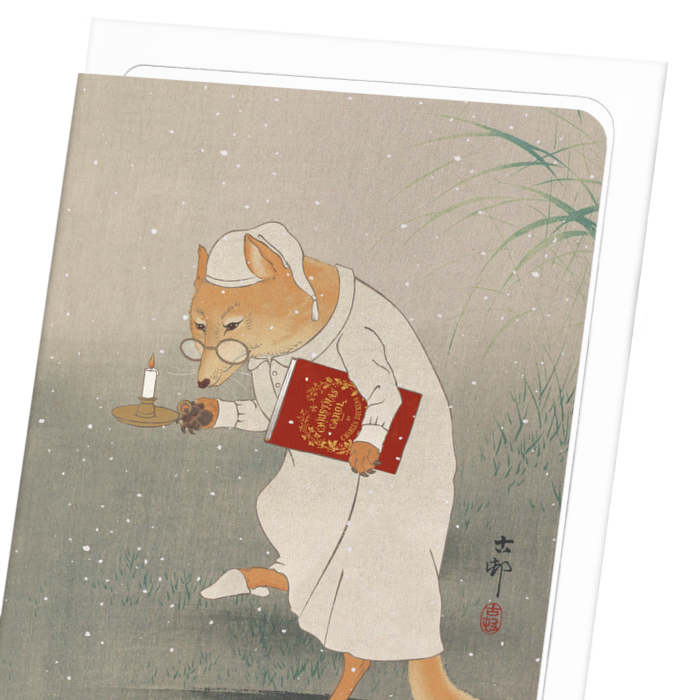 SCROOGE FOX: Japanese Greeting Card