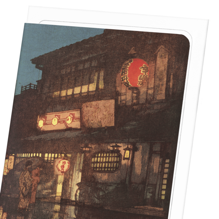 NIGHT IN KYOTO: Japanese Greeting Card