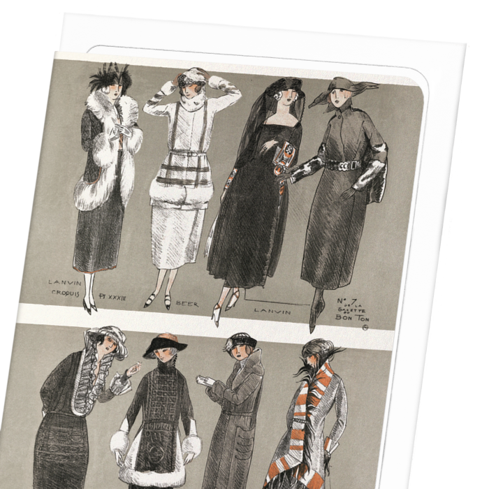 GAZETTE DU BON TON (1920): Vintage Greeting Card
