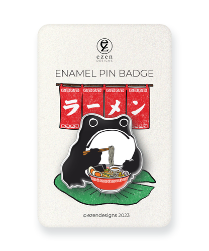 RAMEN EZEN FROG: Enamel pin badges